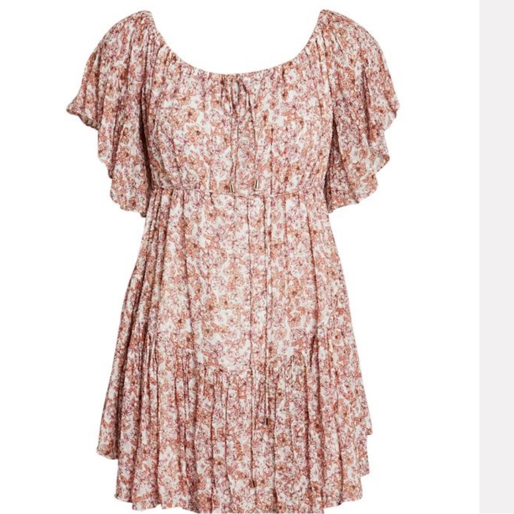 Intermix - Significant Other nicole off-the-shoulder floral mini dress